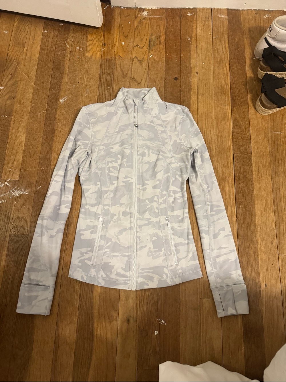 Lululemon White Camo Define Jacket